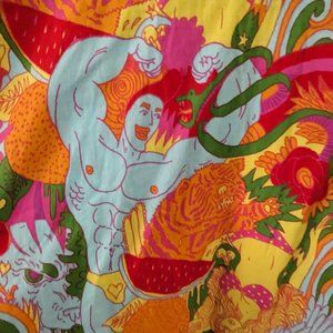 RARE print! Nooworks Muscle Beach dress size: medium
